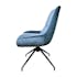 Chaise pivotante retro en velours bleu (lot de 2) PALERME