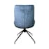 Chaise pivotante retro en velours bleu (lot de 2) PALERME