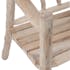 Chaise rustique en bois naturel 61x71x80cm