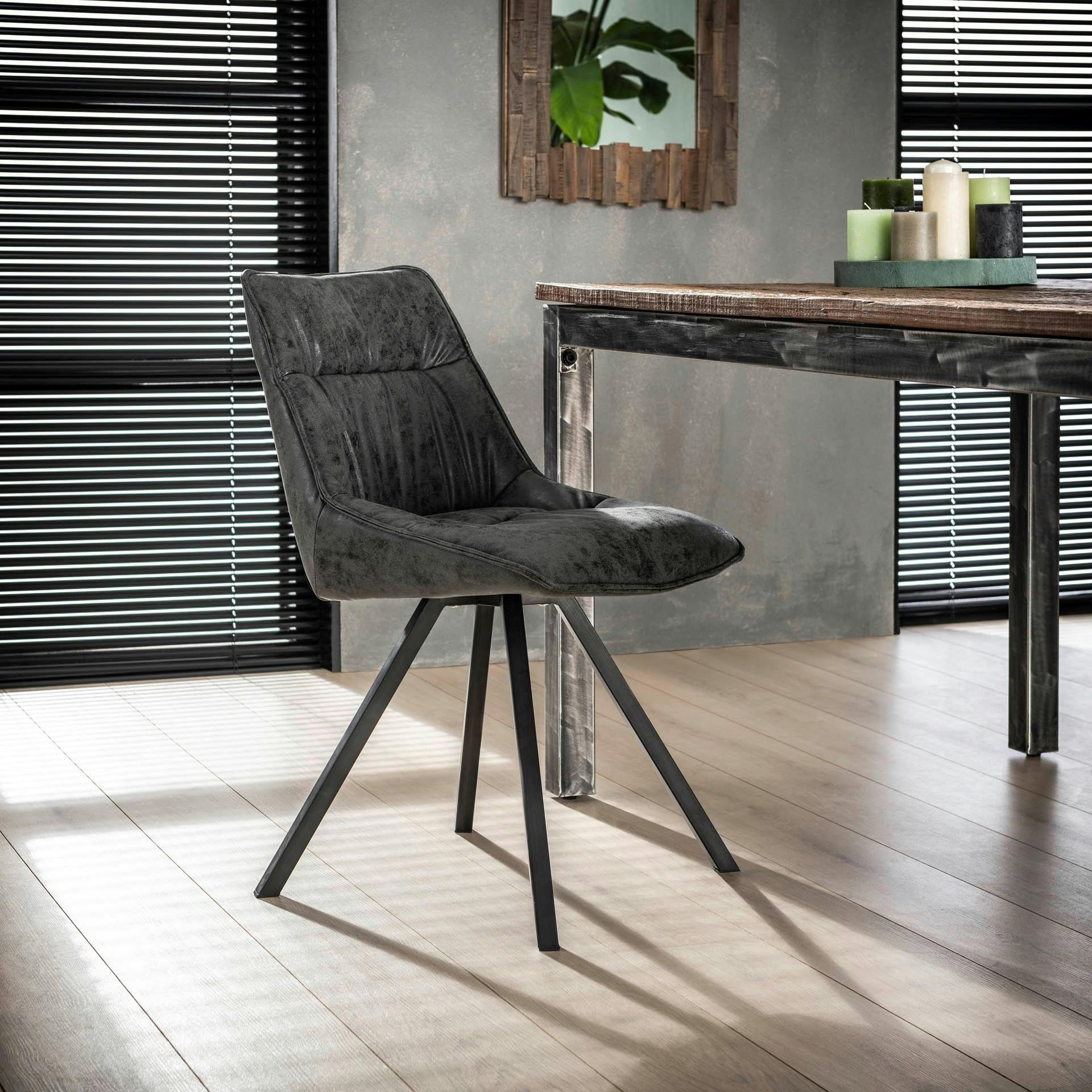 Chaise scandinave gris foncé TRIBECA