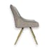 Chaise velours gris (lot de 2) HOBART