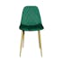 Chaise velours verte (lot de 2) HAWAI