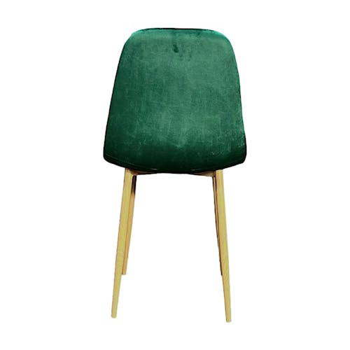 Chaise velours verte (lot de 2) HAWAI