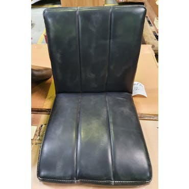  Chaise vintage délavé anthracite confort piètement pont MELBOURNE (lot de 2)