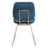 Chaise vintage en velours bleu marine et pieds dorés (lot de 2) GOTEBORG
