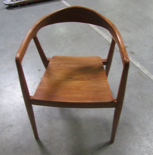 Chaise wishbone en bois de teck GOTEBORG (lot de 2)