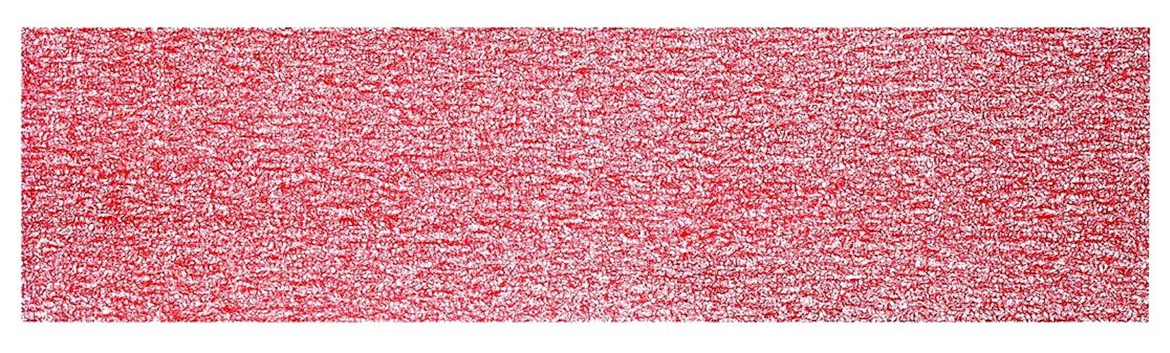 Chemin de table spaghetti  38 x 140 cm Rouge