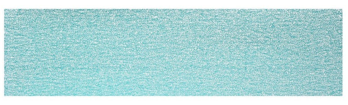 Chemin de table spaghetti  38 x 140 cm Turquoise