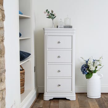 Chiffonnier blanc 4 tiroirs ANDROS