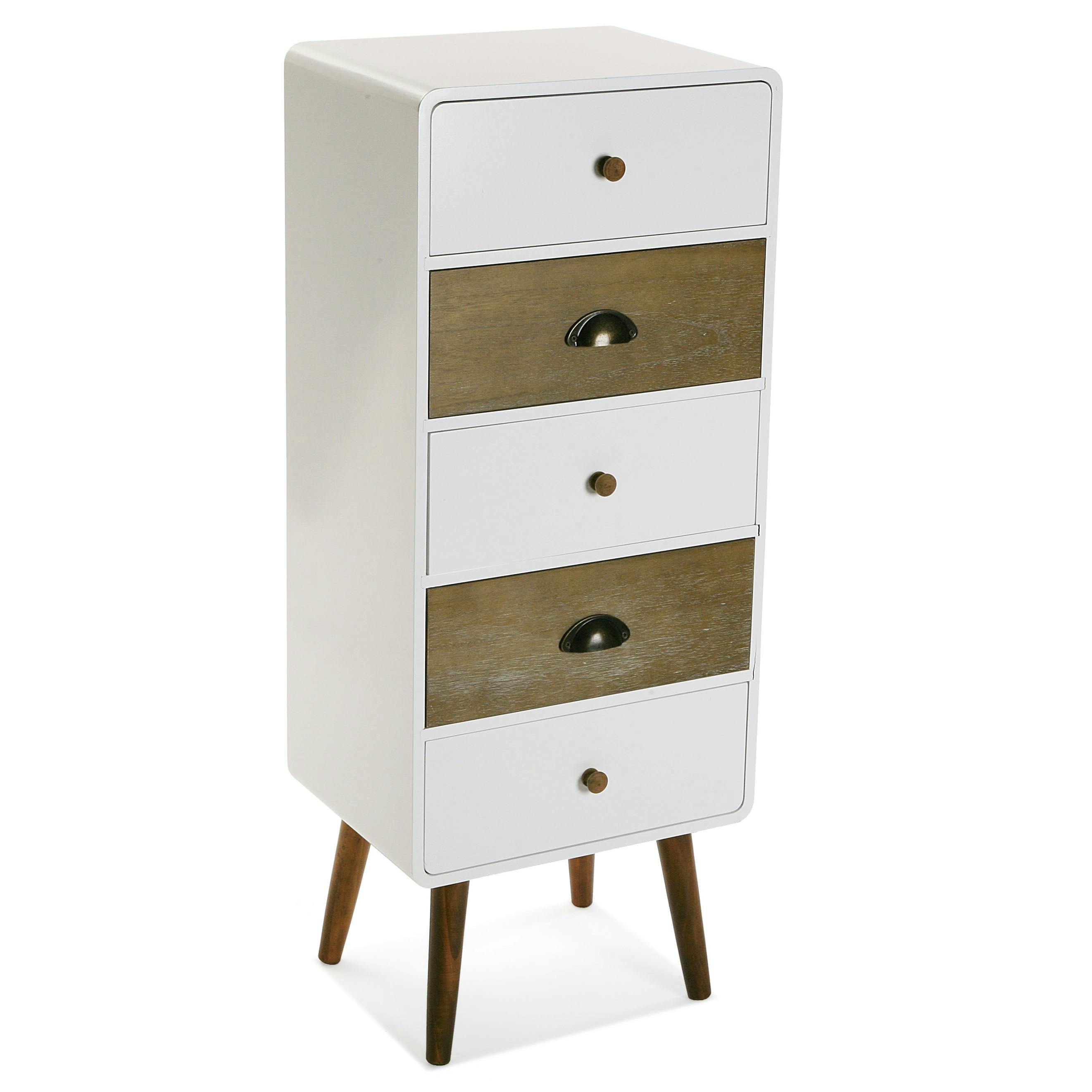 Chiffonnier blanc en bois OLONNE