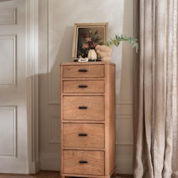 Chiffonnier en bois recyclé FSC 5 tiroirs HANOI