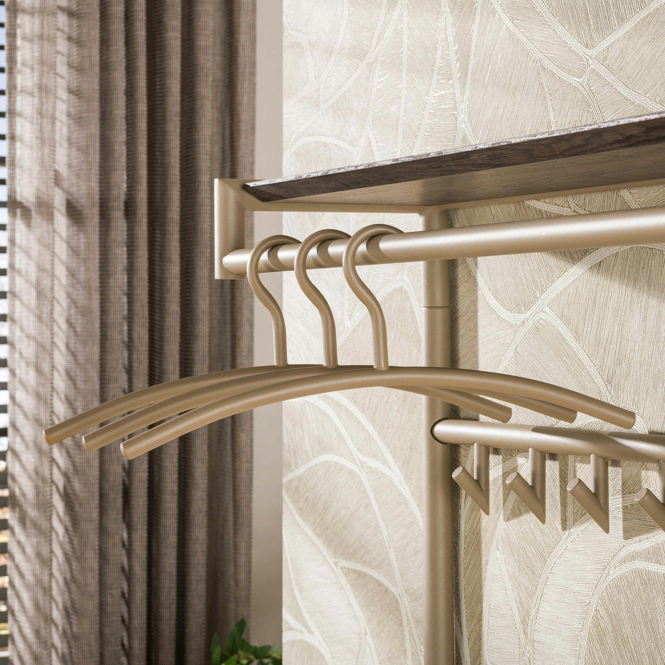 Cintres en métal beige (lot de 6) RALF