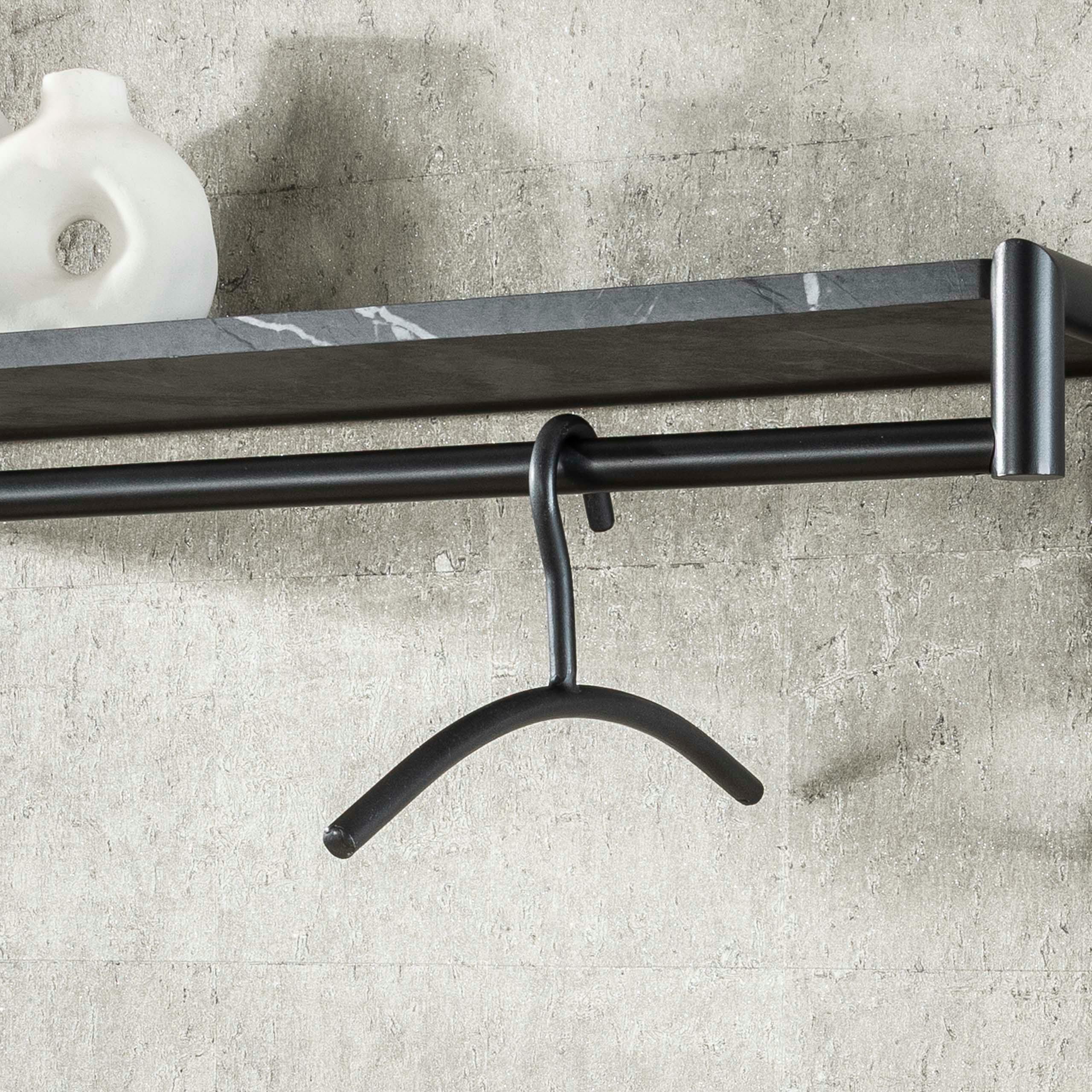 Cintres en métal gris anthracite effet usé (lot de 6) RALF