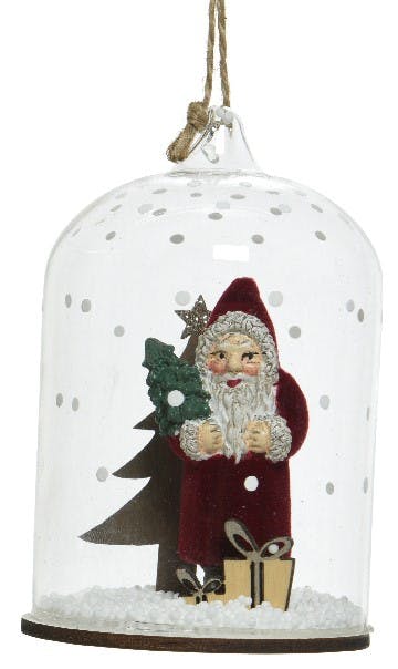 Cloche décor Père Noël à suspendre