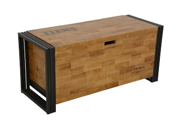 coffre de rangement en bois zeller 13154 - Kdesign