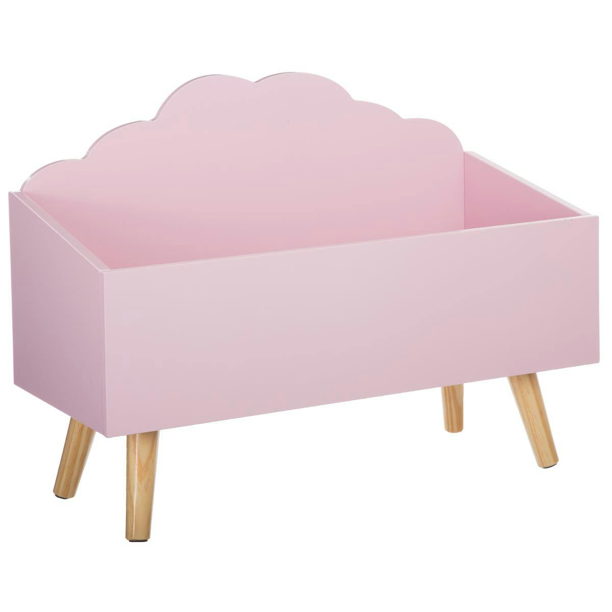 Coffre ouvert nuage rose