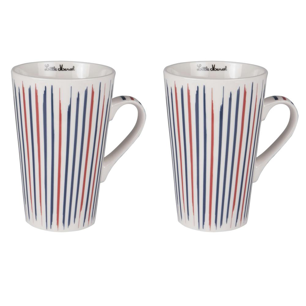 Coffret 2 mugs bayadere 46cl
