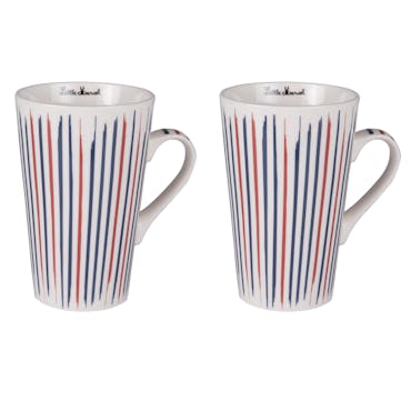  Coffret 2 mugs bayadere 46cl