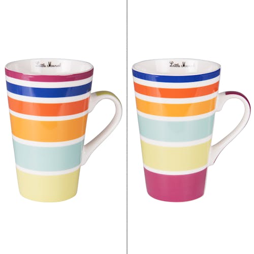 Coffret 2 mugs multicolor 46cl