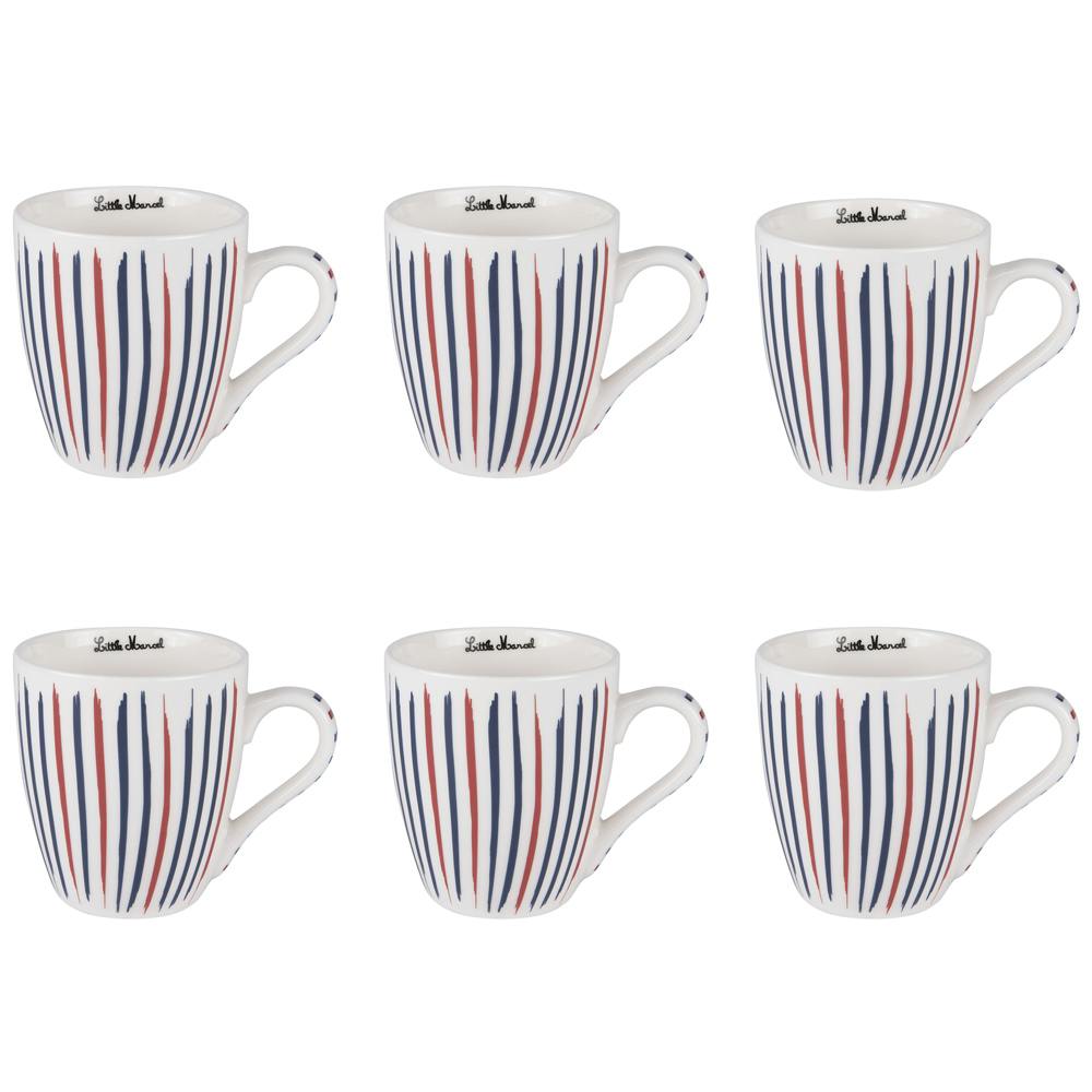 Coffret 6 tasses bayadere 23cl