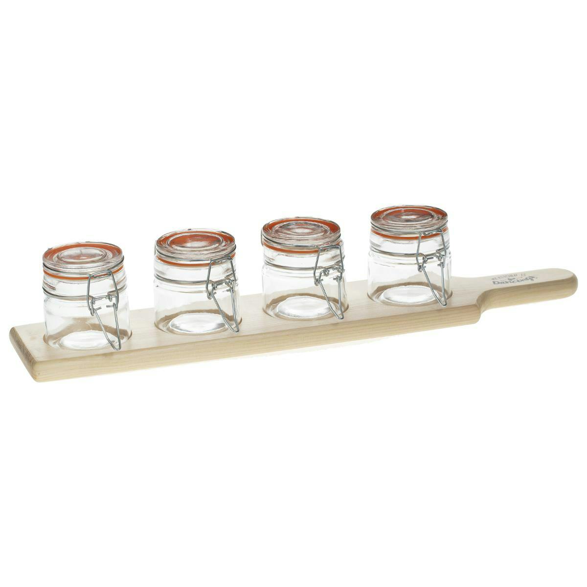 Coffret à verrines sur planche
