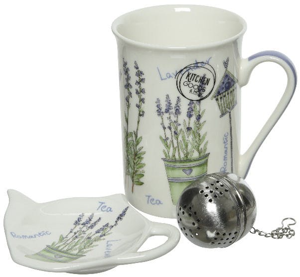 Coffret cadeau mug motif lavande M1