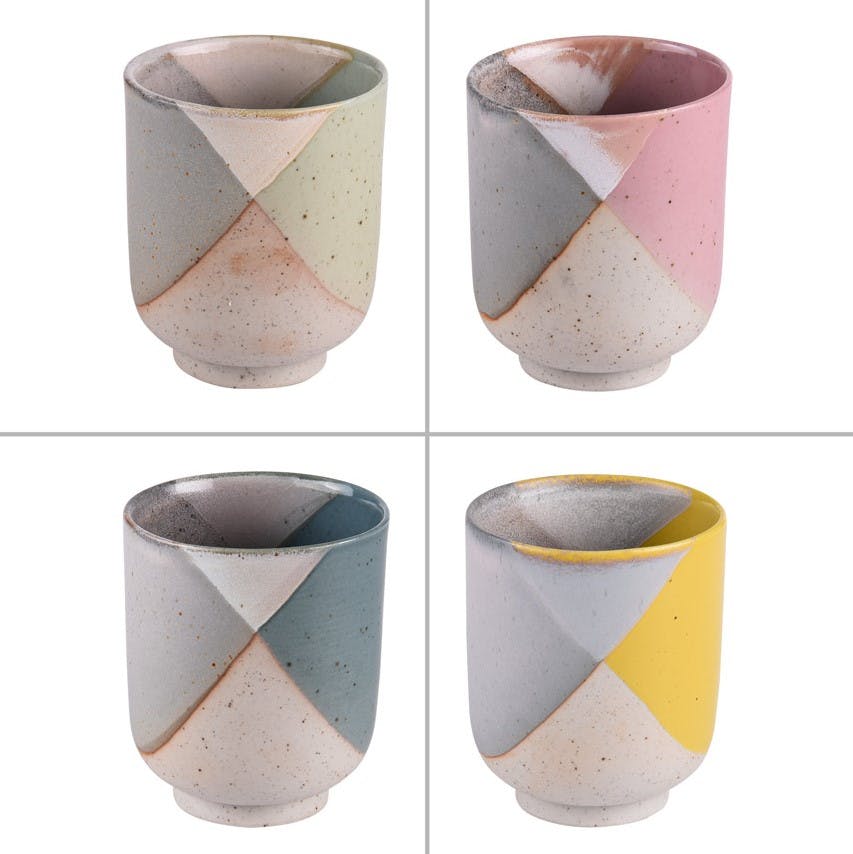 Coffret de 4 gobelets multicolores