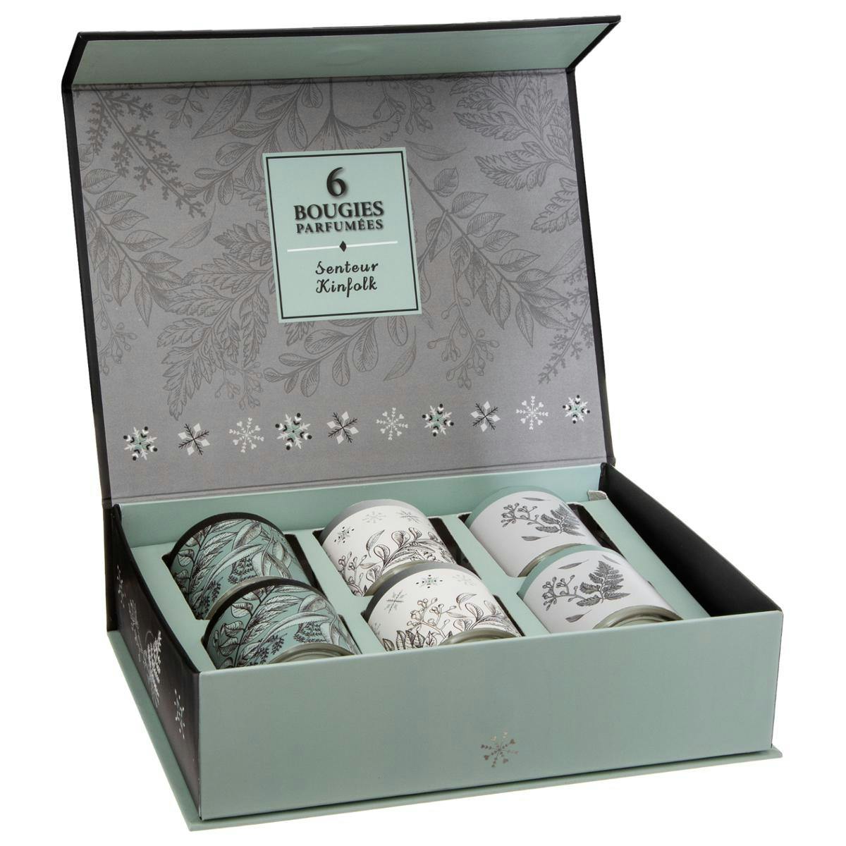 Coffret de 6 bougies parfumées