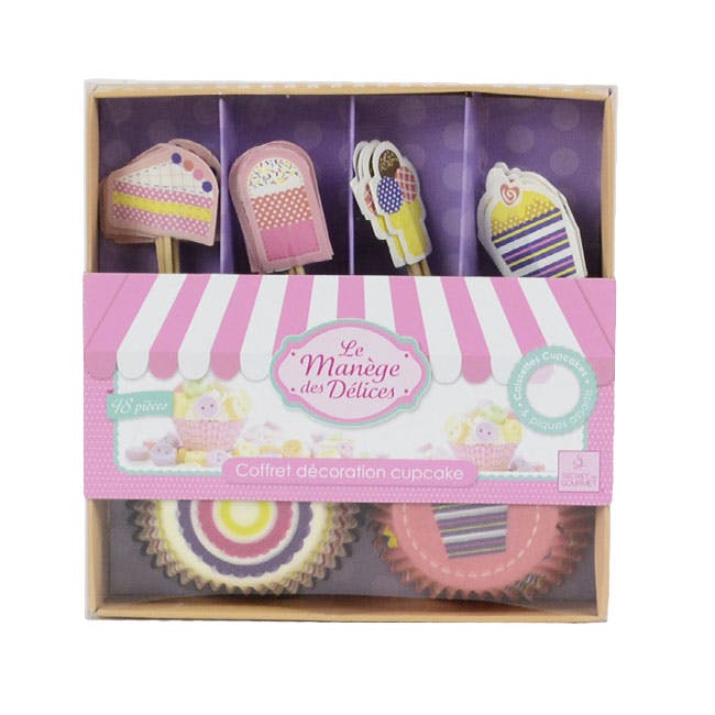 Coffret décoration cupcake gâteaux et glaces