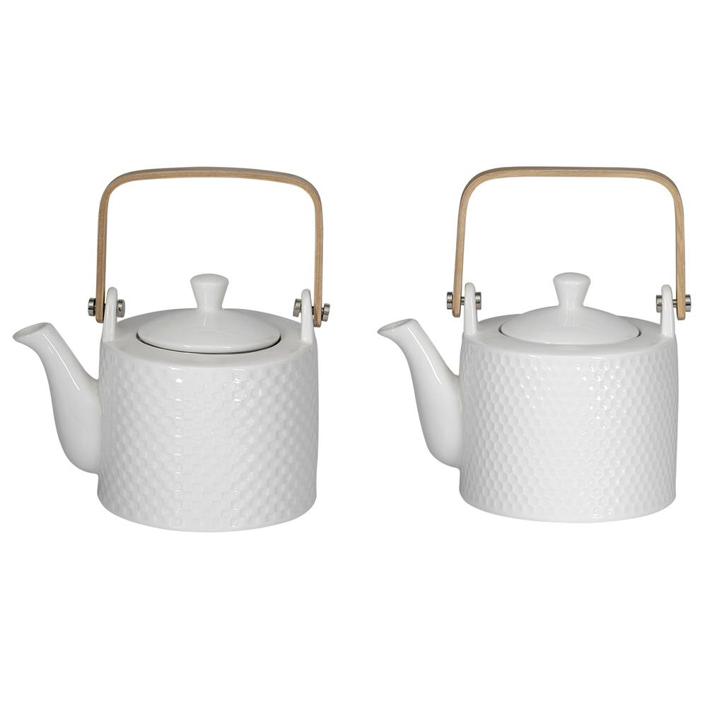 Coffret théière blanc 0,8L