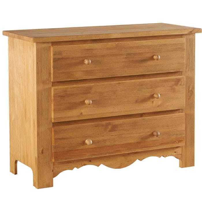 Commode 115cm Pin ciré EPICURE