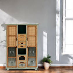 Commode 7 tiroirs 2 portes 2 niches LAMPHUN