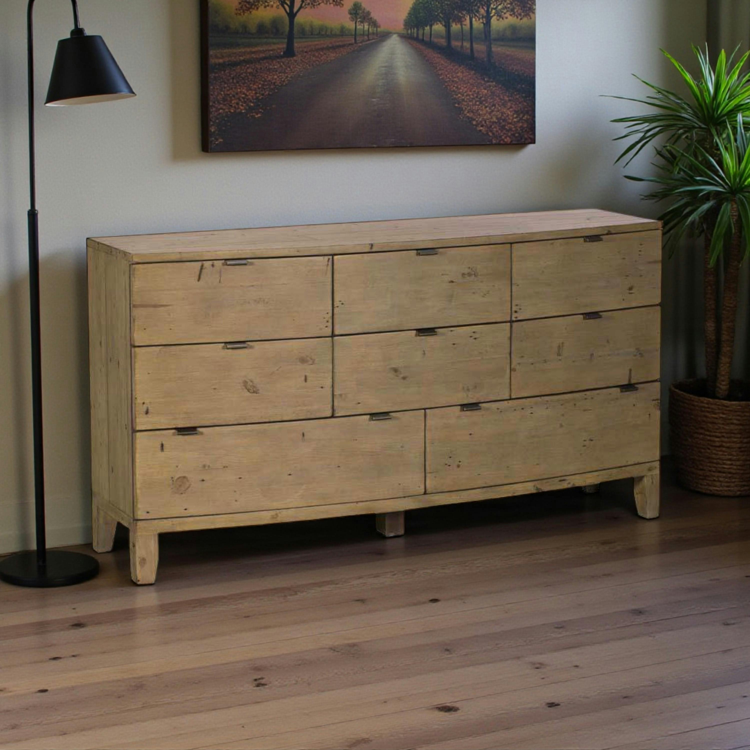 Commode 8 tiroirs en bois recyclé BELFAST