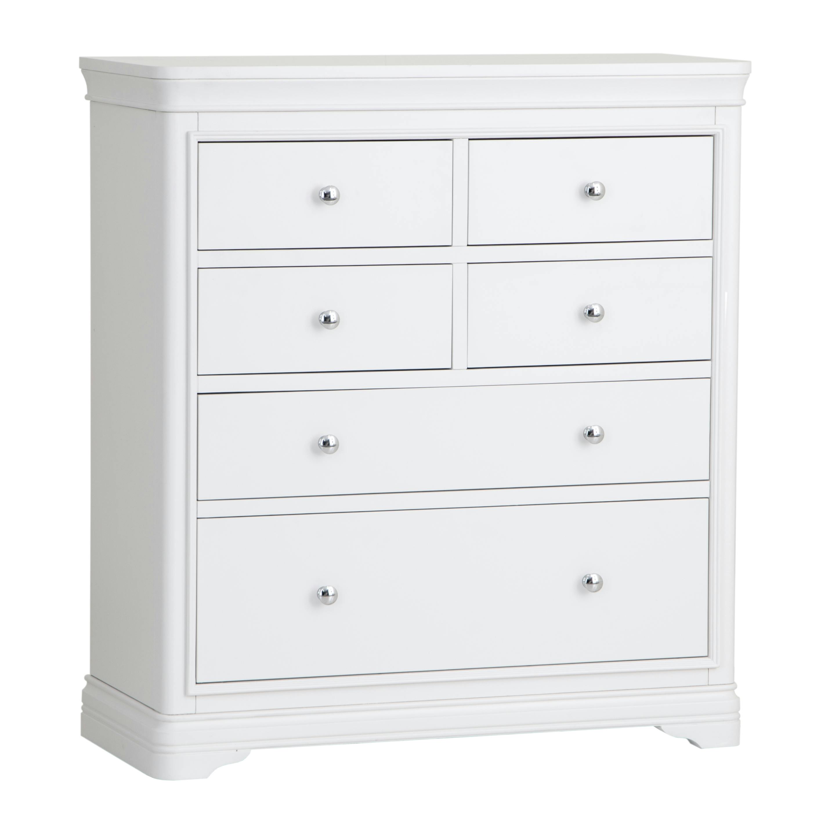 Commode blanche 6 tiroirs ANDROS