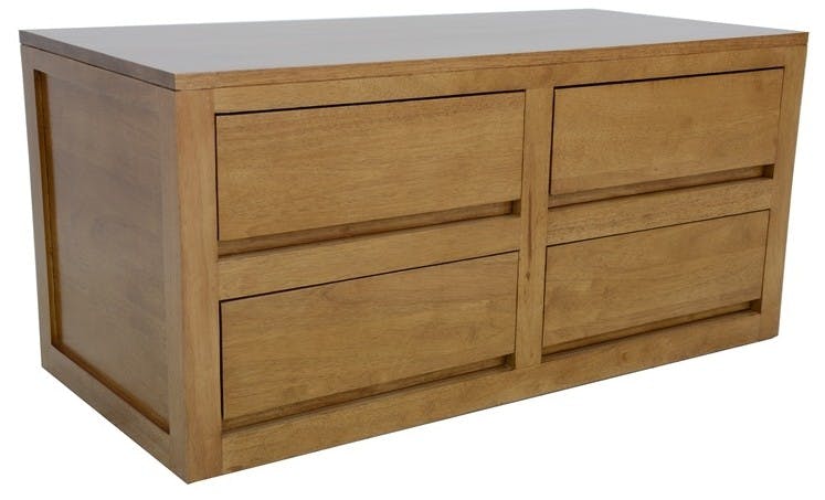 Commode chambre moderne bois massif OLGA