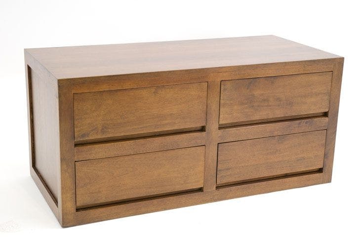 Commode chambre moderne bois massif OLGA