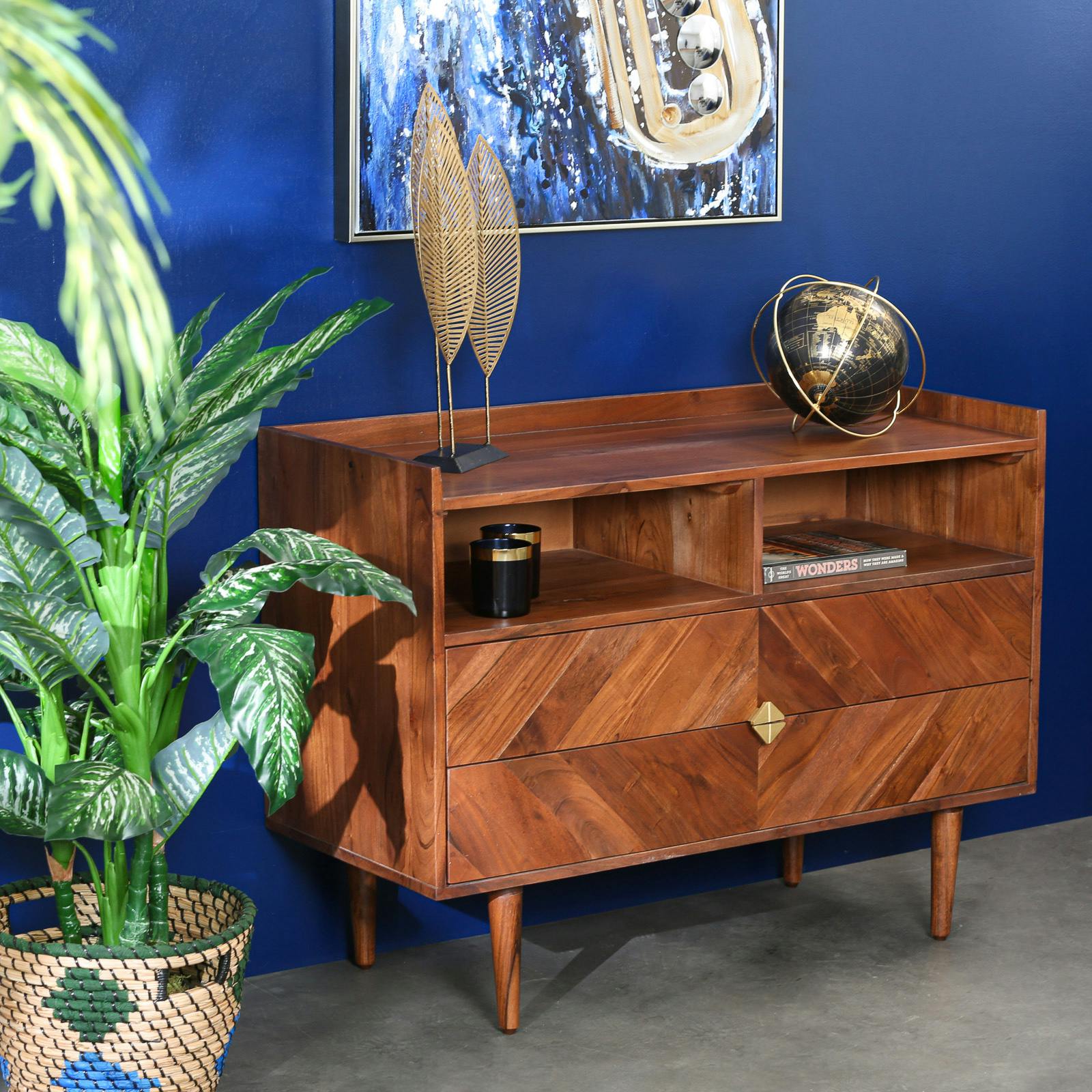 Commode de chambre en acacia EDIMBOURG
