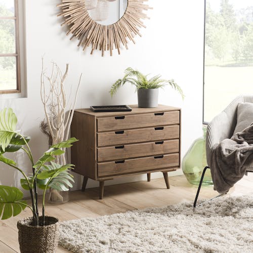 Commode de chambre en bois de sapin LIMA