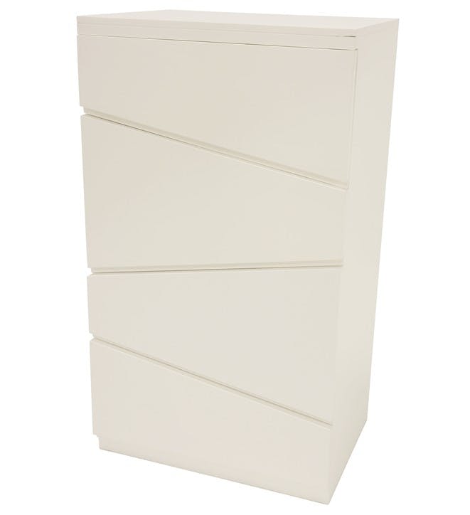 Commode destructurée hévéa 4 tiroirs 110cm OLGA