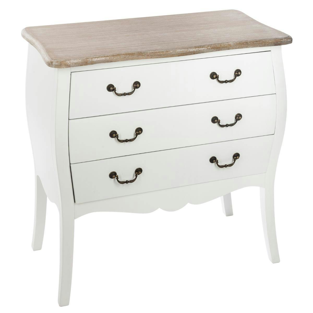 Commode en bois blanc BUDAPEST