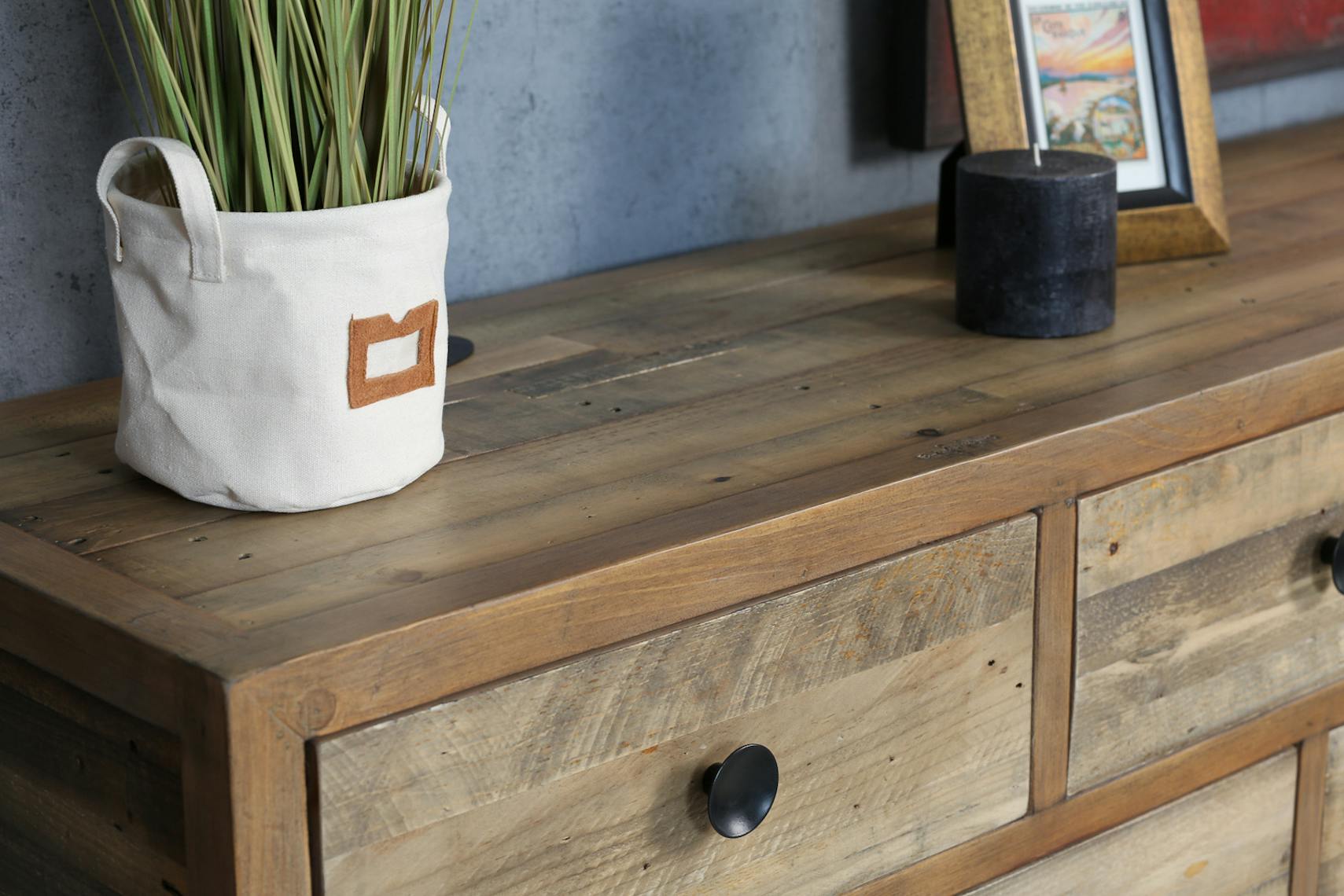 Commode en bois recyclé 7 tiroirs BRISBANE Commodes Pier Import