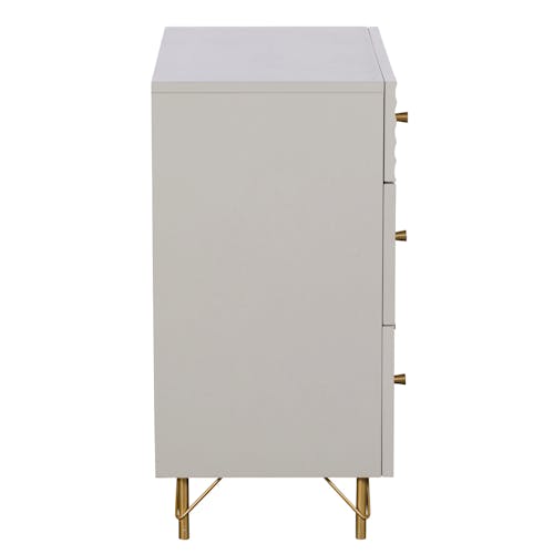 Commode grise 3 tiroirs TREVISE