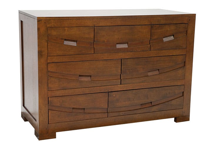 Commode Hévéa 7 tiroirs 110x50x76cm NIAGARA