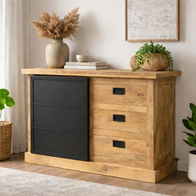 Commode industrielle moderne à porte coulissante CEYLAN | Commodes ...