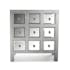 Commode Miroir 9 tiroirs en bois gris et miroirs 62x26x69cm ART DECO