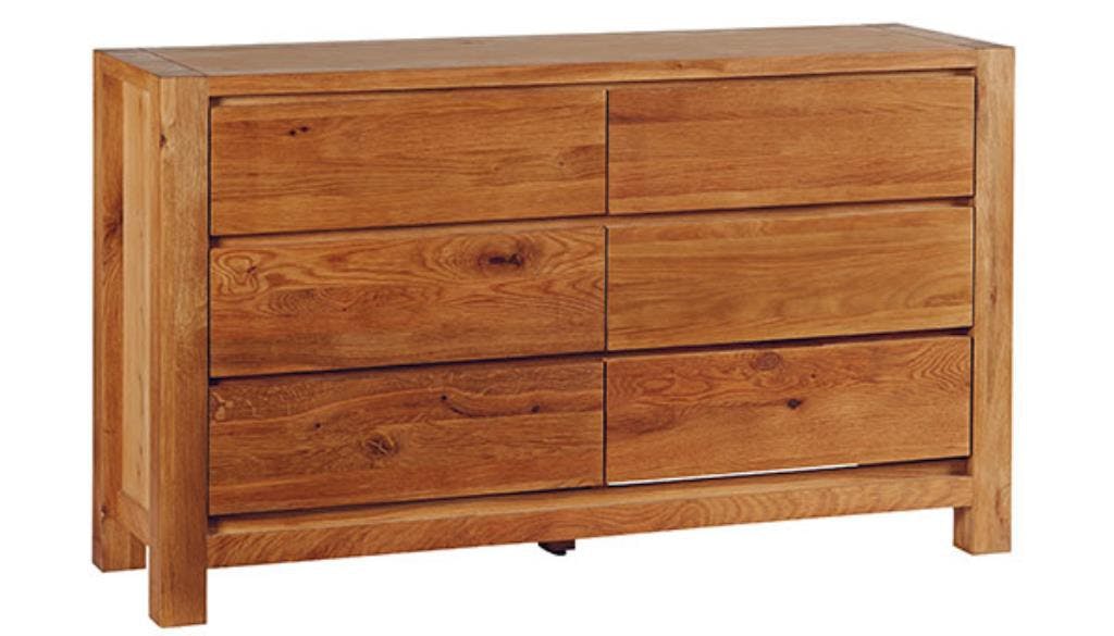 Commode Moderne 138cm Chêne huilé DAX