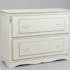 Commode romantique bois blanc 2 tiroirs ORNEMENT L120xP50xH90 AMADEUS