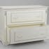 Commode romantique bois blanc 2 tiroirs ORNEMENT L120xP50xH90 AMADEUS
