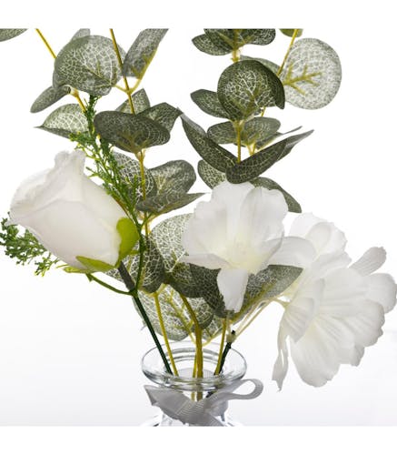 Composition florale eucalyptus dans vase