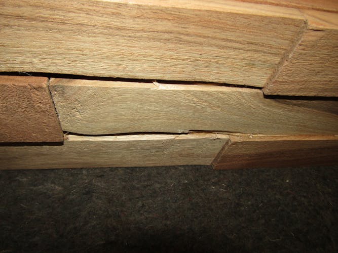 Console 2 tiroirs bois d'acacia sablé PERTH